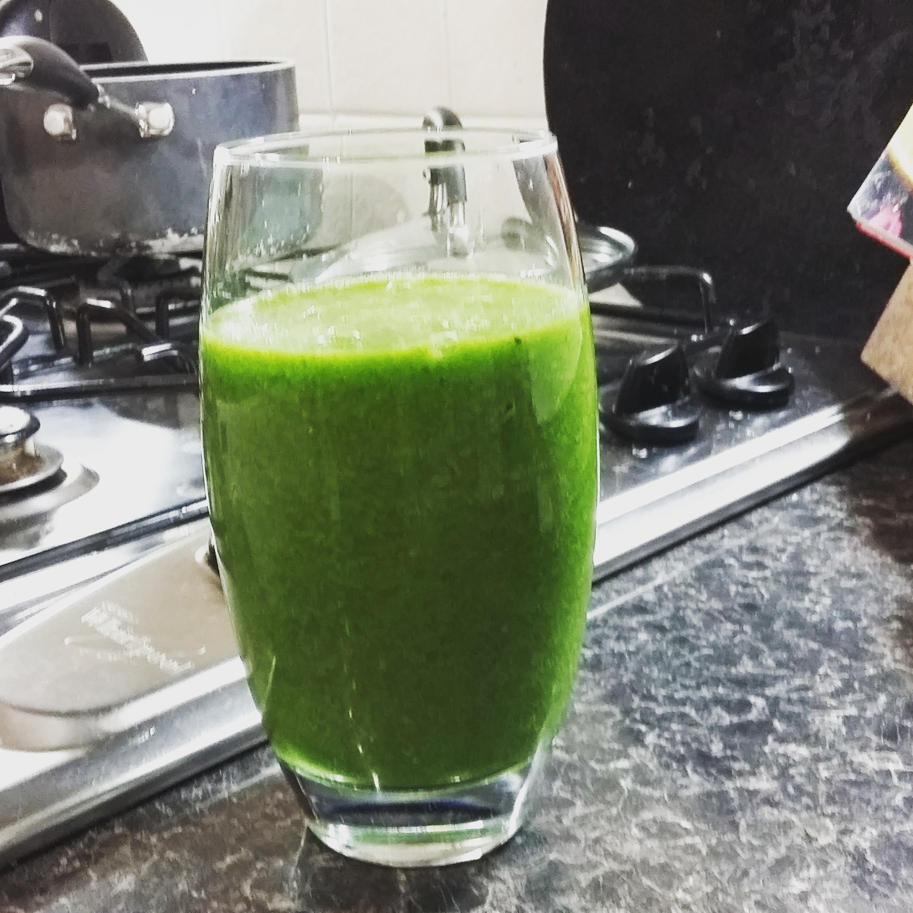 The Greens Guzzler is inspired by the viral 'Joe Rogan Kale Shake'