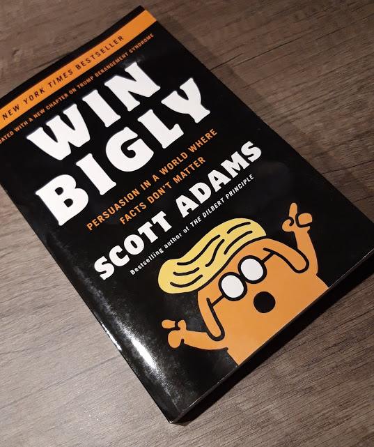 image showing scott adams book win bigly in paperback for a review